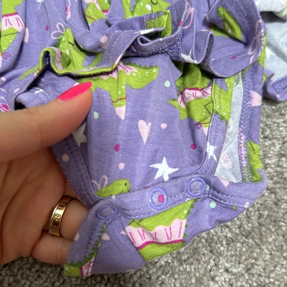 Little Bum Bums/Bums & Roses Dinosaur Ballerina Bodysuit Twirl - Picture 5 of 7